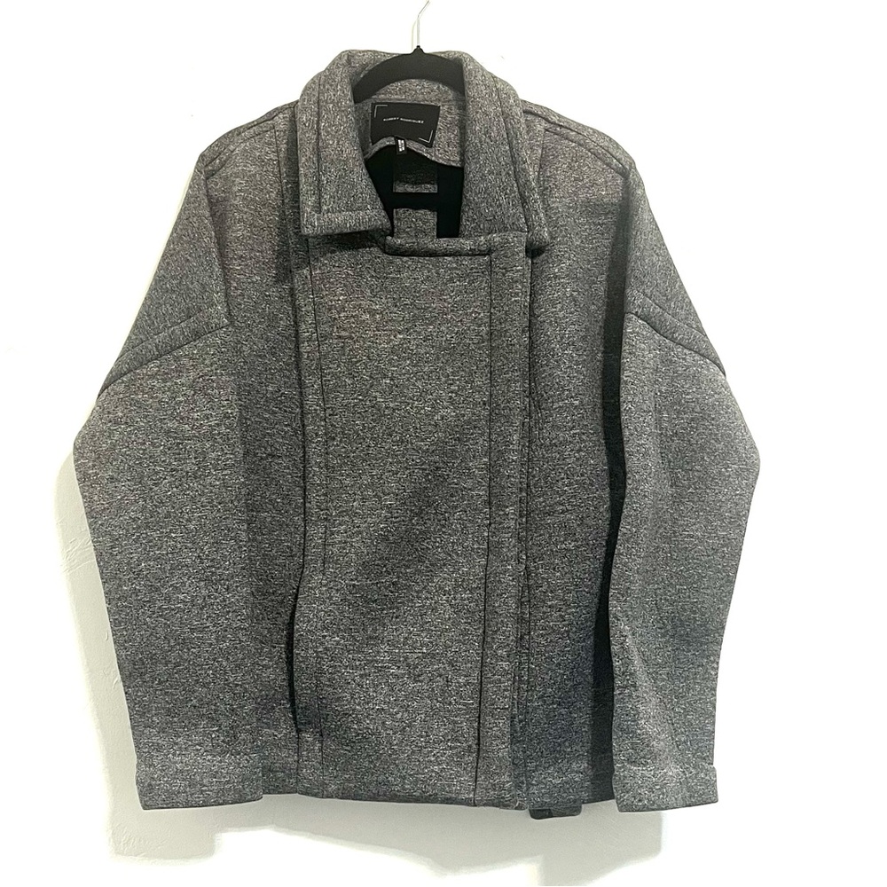 Gray Moto Scuba Jacket